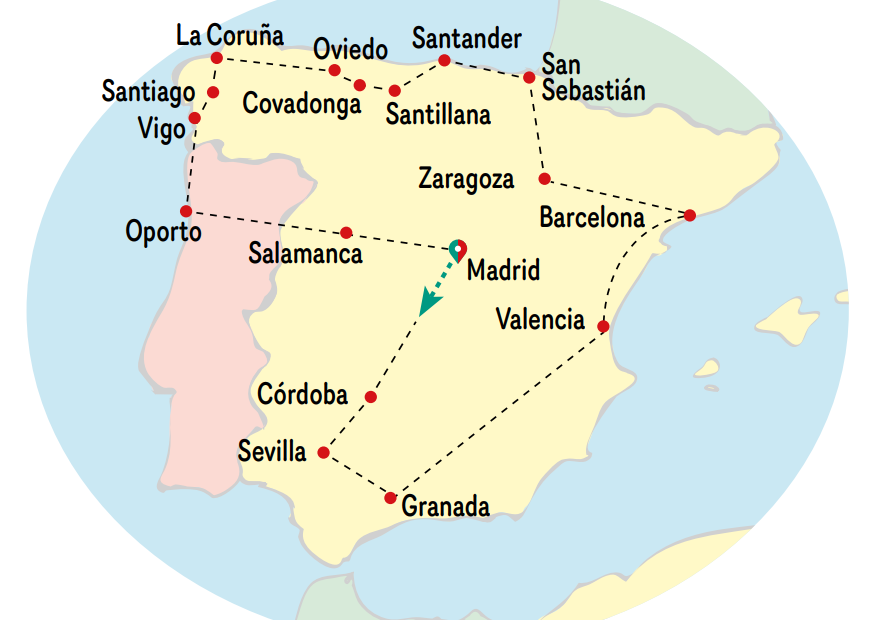 Mapa del viaje